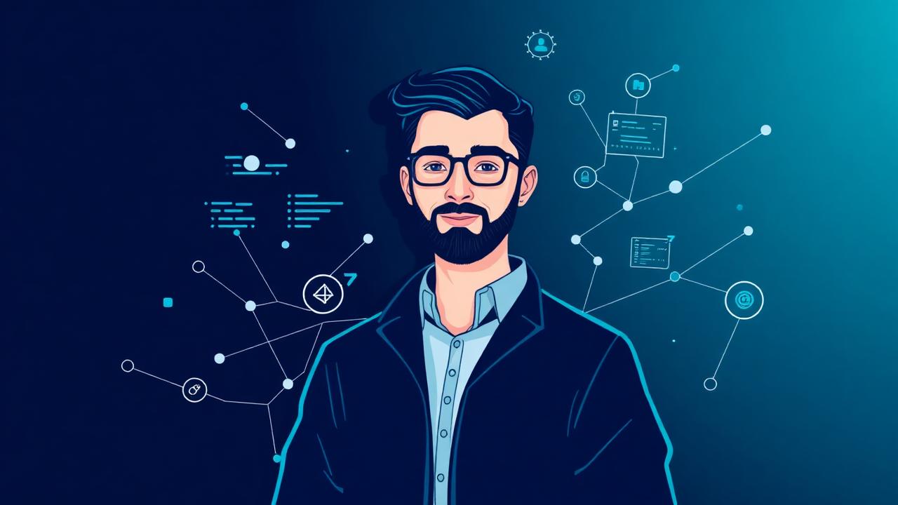 Tech professional connected in a network